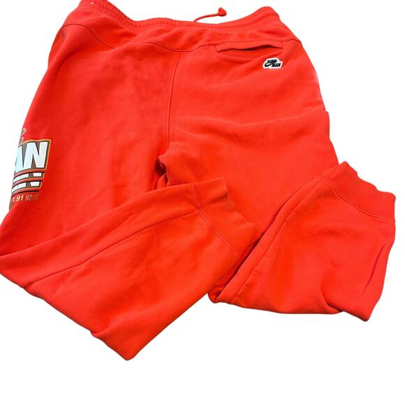 Nike Jordan Jumpman Joggers Mens XXL Red NBA Champs Core Fleece Heavy Weight - Picture 3 of 14